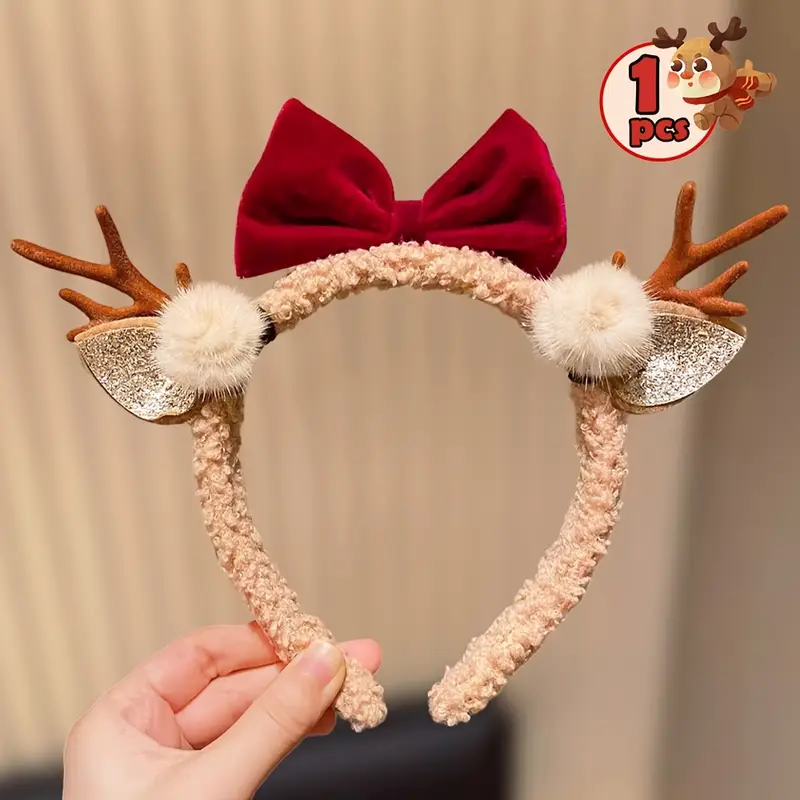 1 Christmas Element Antlers Bo - Travel Accessories As Gifts 评论和价格