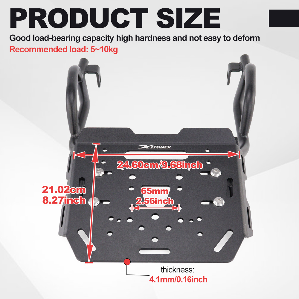 Motorcycle Rear Luggage Rack F - Luggage Cover Protector 评论和价格