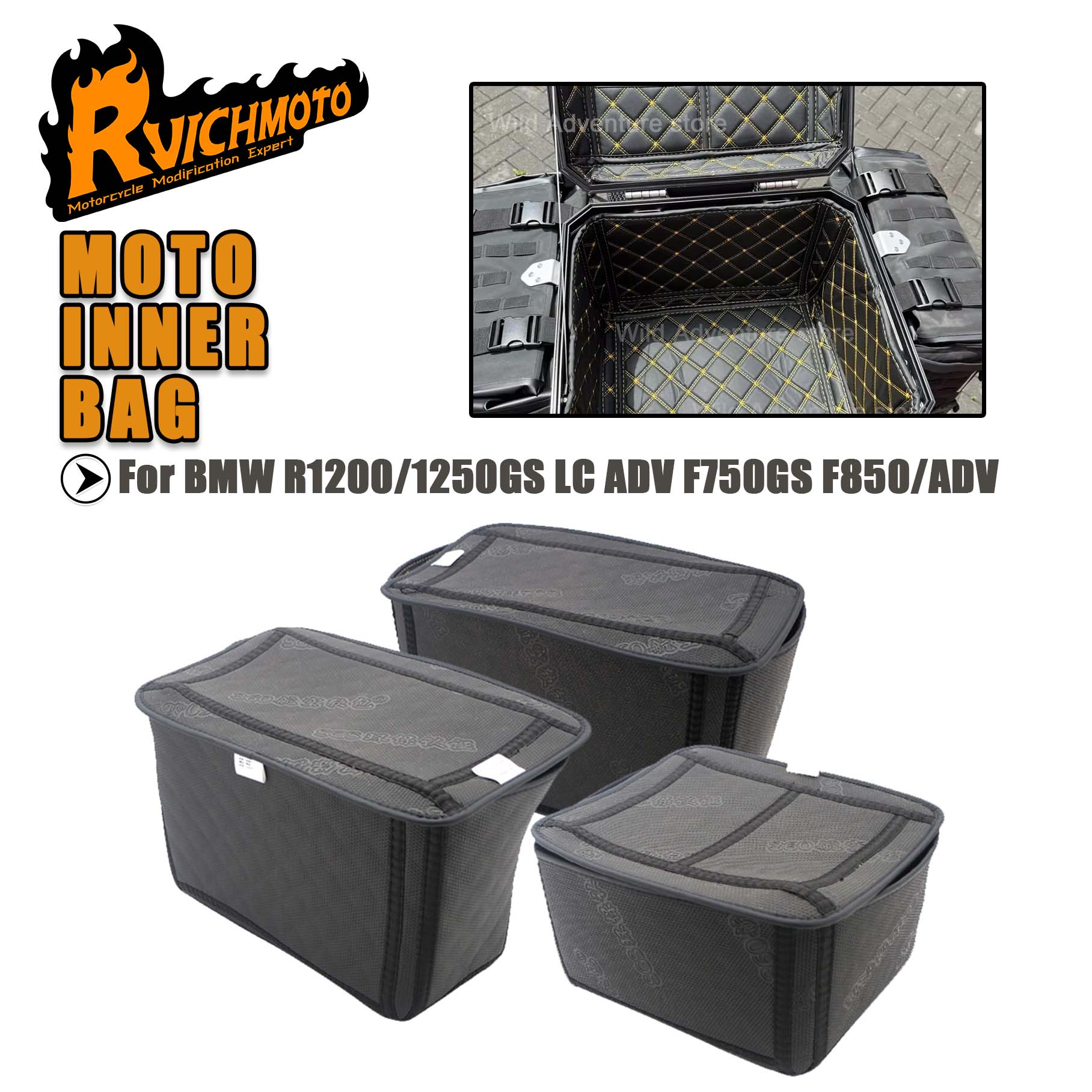 Motorcycle Panniers Top Case  - Luggage Cover Protector 评论和价格
