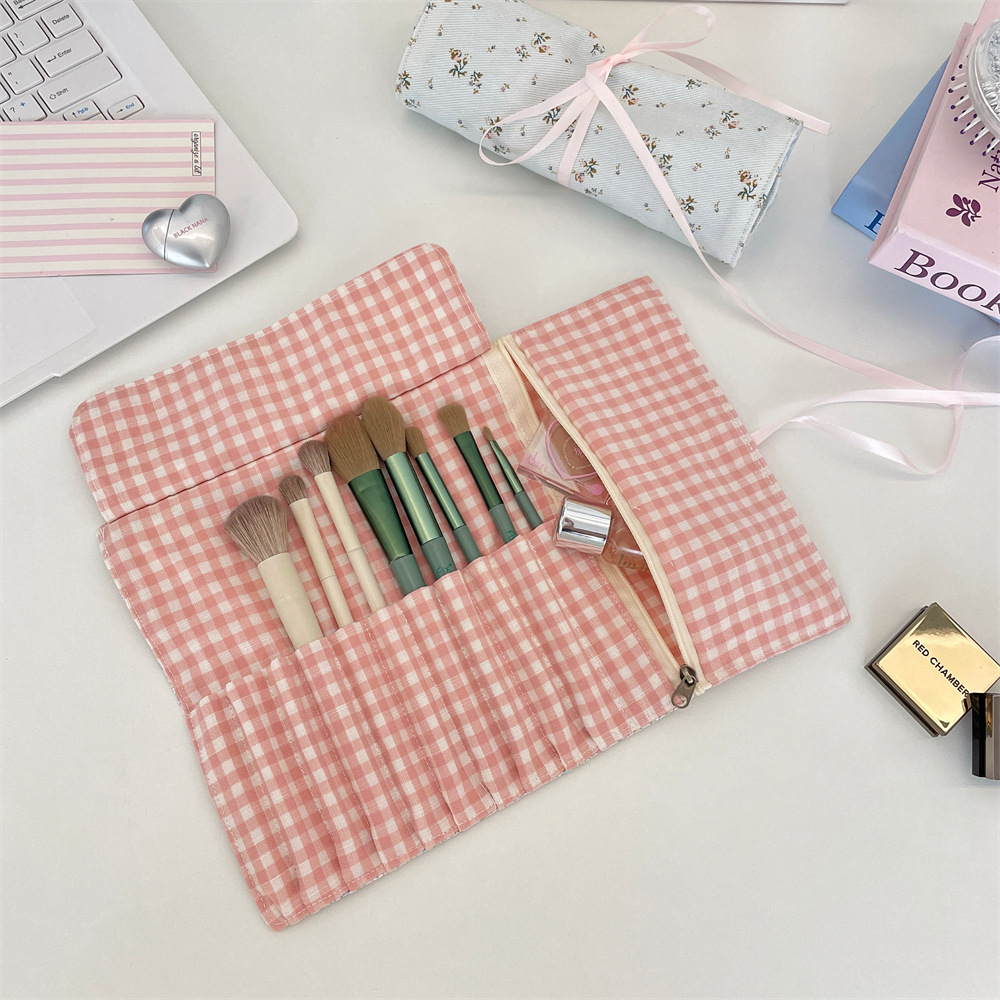 Cottagecore Floral Makeup Brus - Travel Accessories Organizer Bag 评论和价格