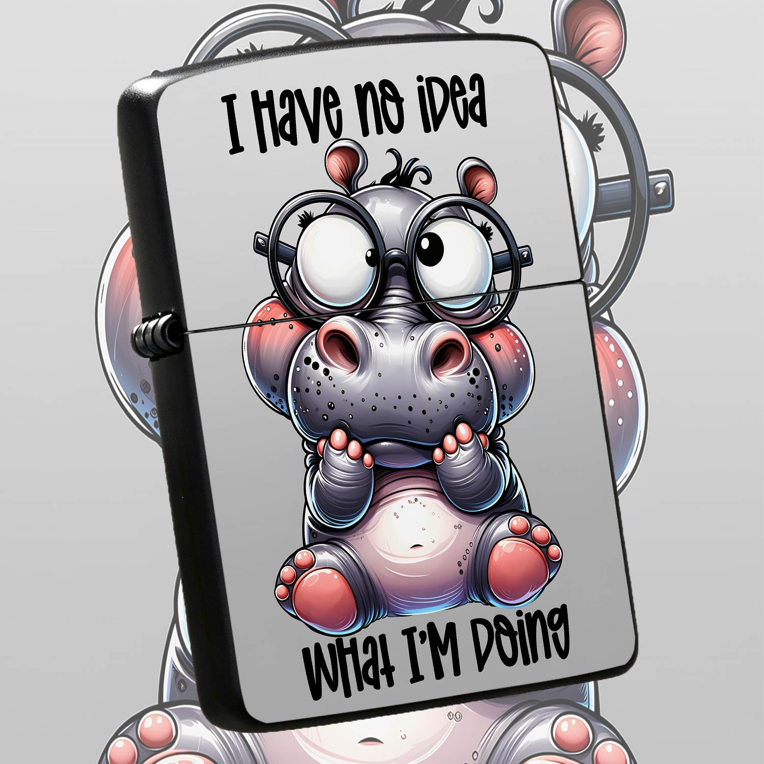 Cute Hippo Pattern Lighter Fun - Travel Accessories Ideas 评论和价格