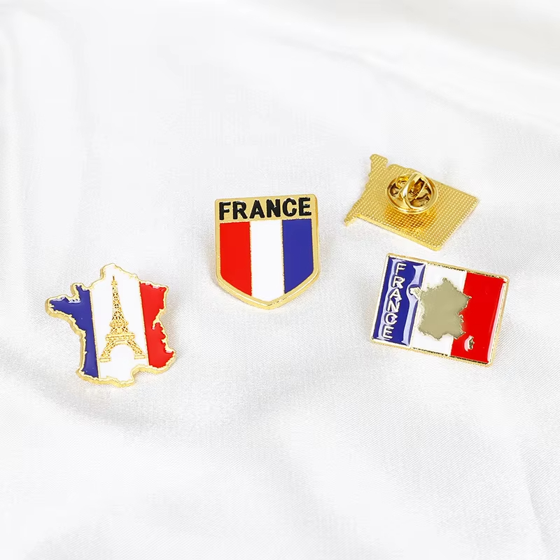 France Flag Enamel Pins Eiffel - Travel Accessories Jewelry 评论和价格