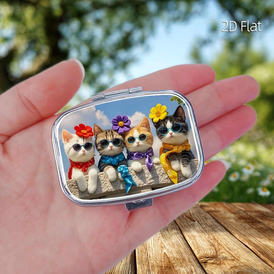 Flat Design, 1 Cute Cat-Patter - Travel Accessories As Gifts 评论和价格